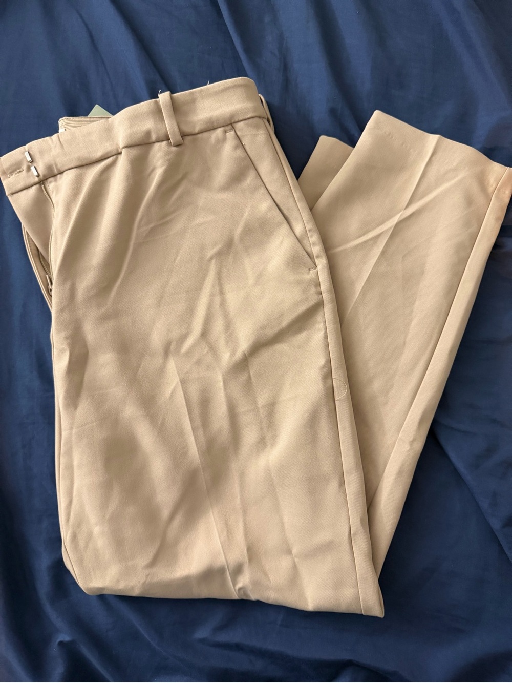 H&M Beige Men's Dress Pants - Slim Tailored Fit
